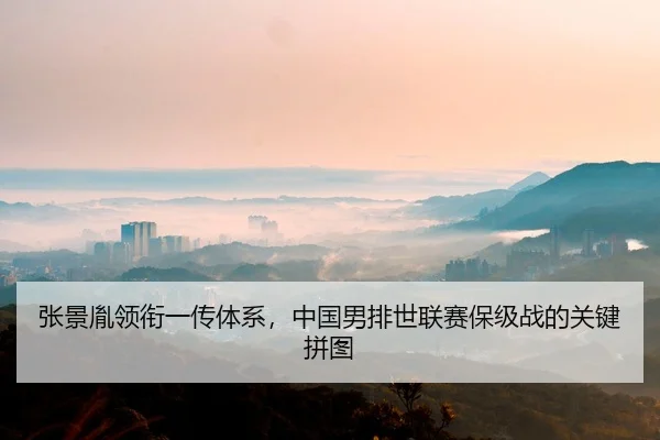 张景胤领衔一传体系，中国男排世联赛保级战的关键拼图